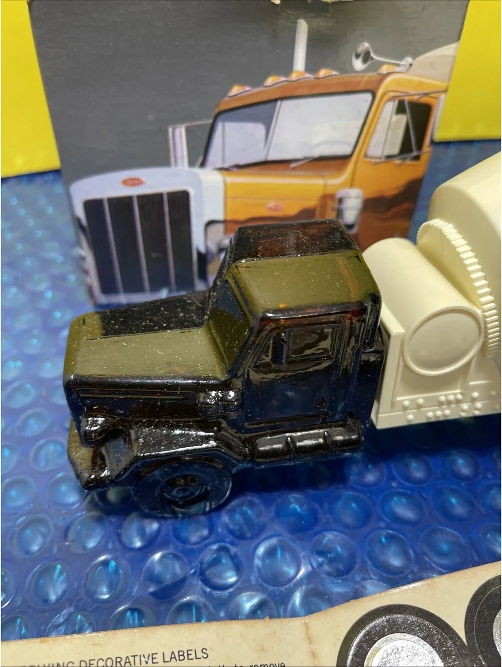 VTG Avon Cement Mixer 3 oz Wild Country After Shave & Talc STICKERS & BOX New
